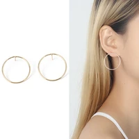 simple trendy geometric round circle stud earrings for women korean ear studs earing brincos ear jewelry girls gift ry40