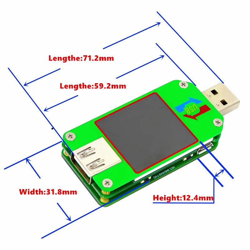 UM24 UM24C USB 2 0 ЖК дисплей вольтметр амперметр измеритель напряжения заряда