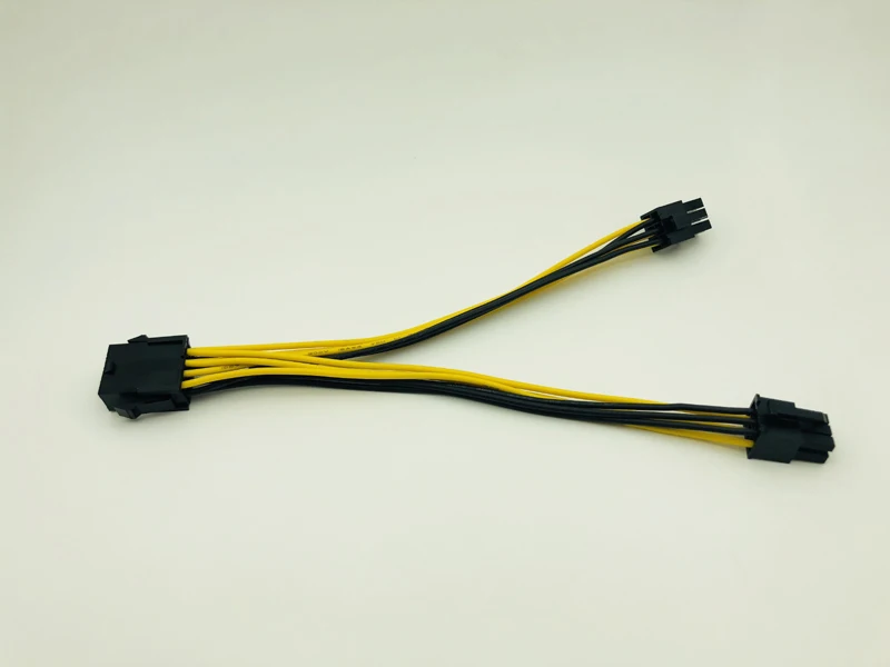 PCI E PCIe 8Pin к двойному 6Pin мощность графическая карта ЦП кабель питания сплиттер 20 см