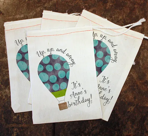 Пользовательские горячий воздушный шар День рождения ребенка душ подарочные