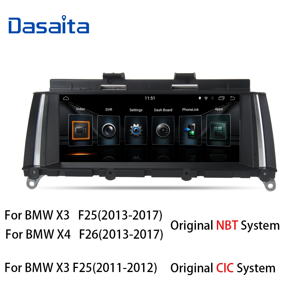 8 "дюймовый Android 9 0 Автомобильный мультимедийный плеер для BMW X3 X4 F25 F26 2011 2012 2013 2014