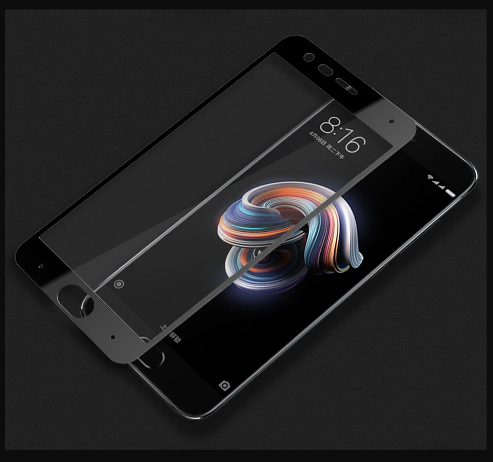 Полное покрытие Стекло Xiaomi Mi Примечание 3 ультра тонкий закаленное lenuo CF Экран