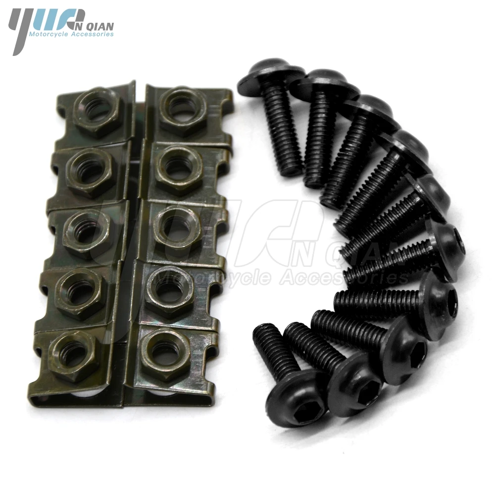 10PCS 6mm CNC motorcycle body work fairing bolts screwse for honda cbr600 f2 f3 f4 f4i cbr1000rr Cbr 1000 rr 1000rr cbr1000 | Автомобили и