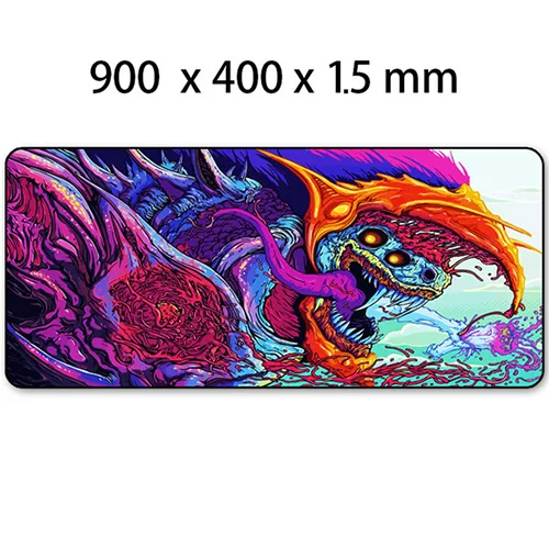 Mat 1 Игровой коврик для мыши XL Большой 900*400 резиновый коврик для мыши с запирающимся краем геймер CS Go Hyper Beast коврик для мыши подставка для запястья компьютера ноутбука - Цвет: Mat 1