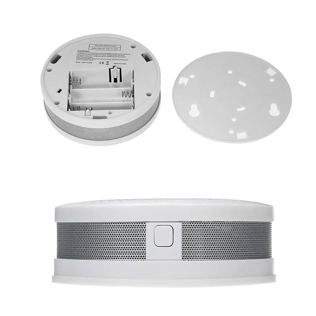 LCD Digital Display Carbon Monoxide Detector 0.1%db/m-9.9%db/m Smoke 10-95% RH 3W White 000-999 PPM Alarm | Безопасность и защита