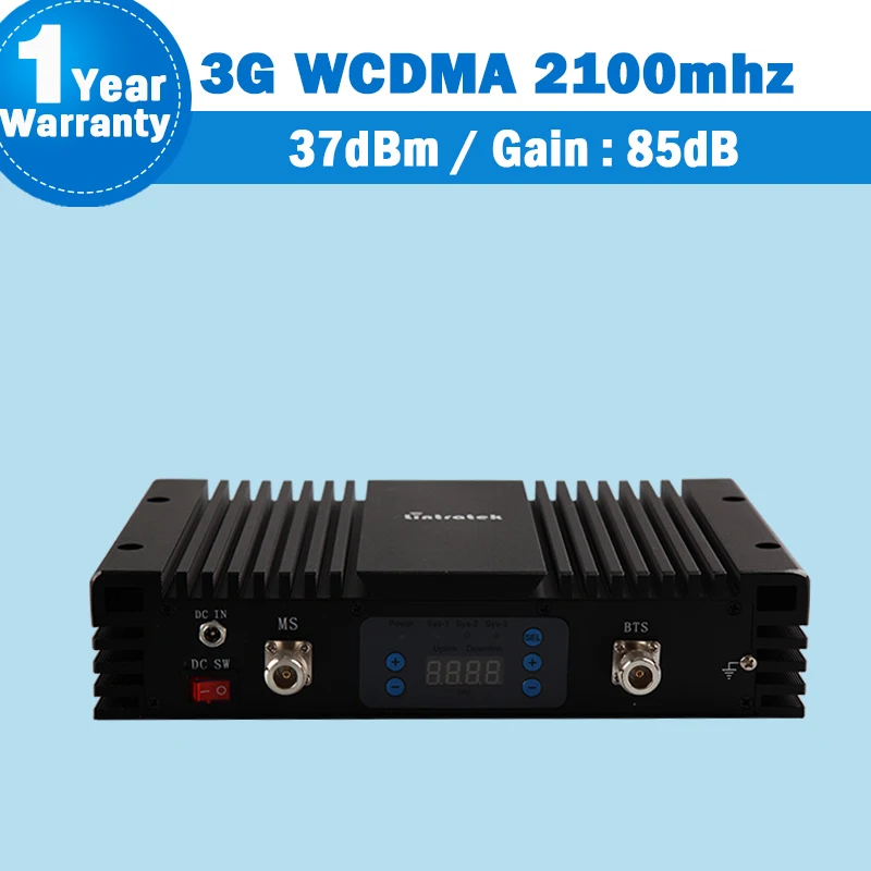 85dB большой Мощность усилитель 3g WCDMA 2100 UMTS Репитер сигнала мобильного телефона ЖК