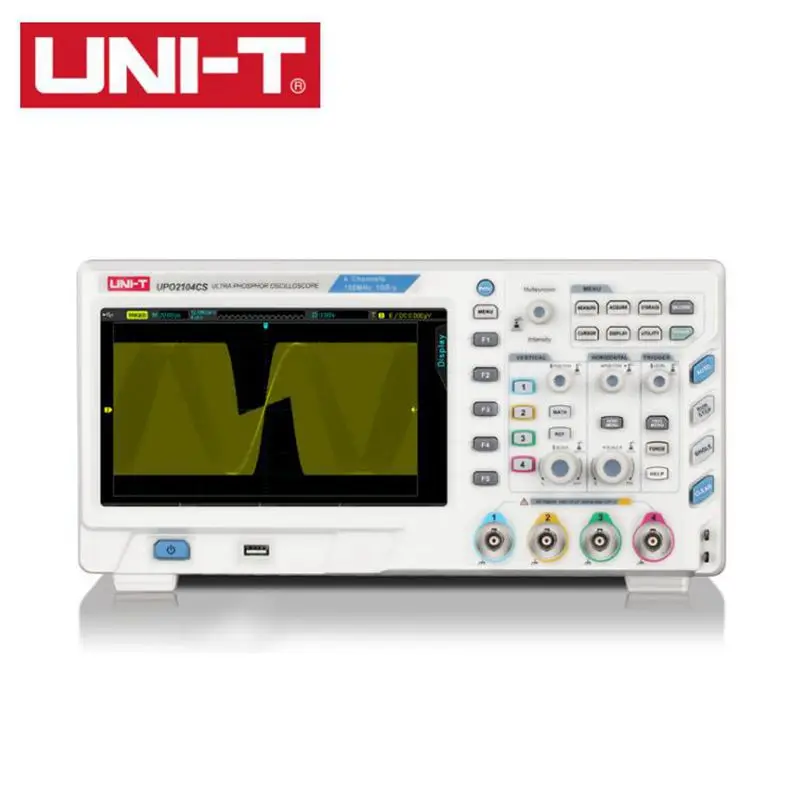 

Ультралюминесцентный осциллограф UNI T UPO2104CS, 4CH, 100 МГц, полоса пропускания, 1Gs/s, суперфлуоресцентный Osciloscopio, 8 дюймов, TFT, ЖК-дисплей, USB интерфей...