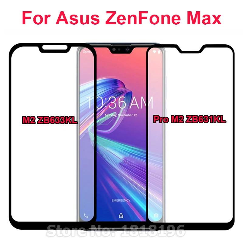 Zenfone Max M2 ZB633KL ASUS_X01BD/BDA полное закаленное стекло для Asus ZenFone Pro ZB631KL Защитная пленка