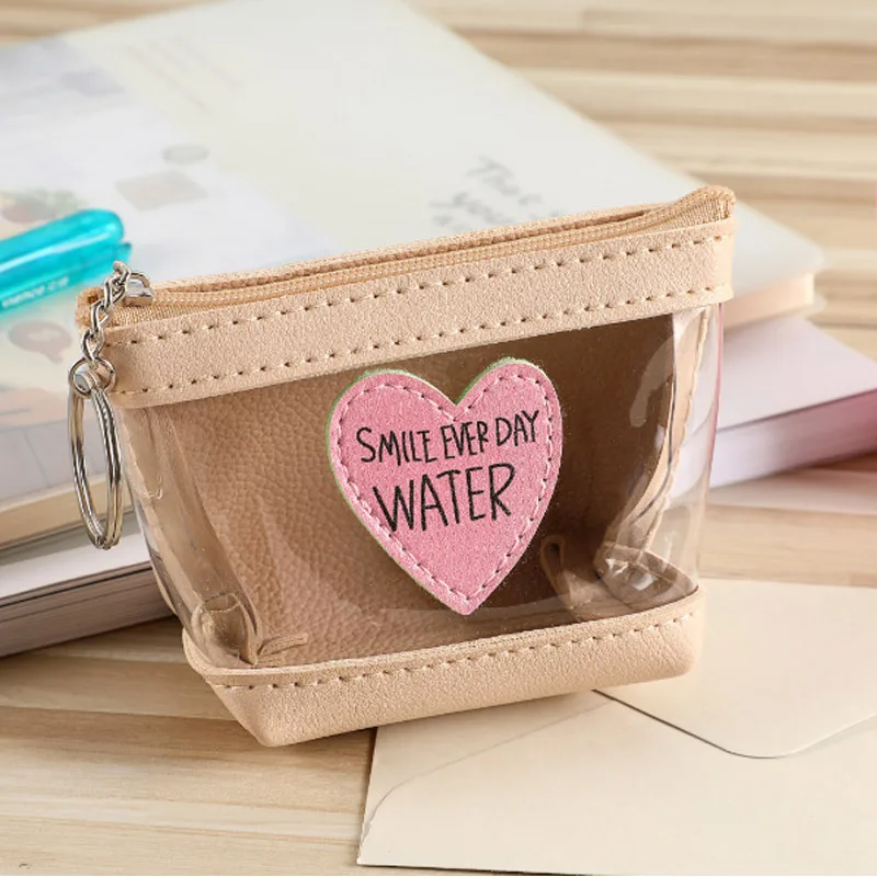 2018 New Cute Sweet Coin Purse Jelly Transparent Coins Wallet Key Lipstick Change Storage Bag WML99 | Багаж и сумки