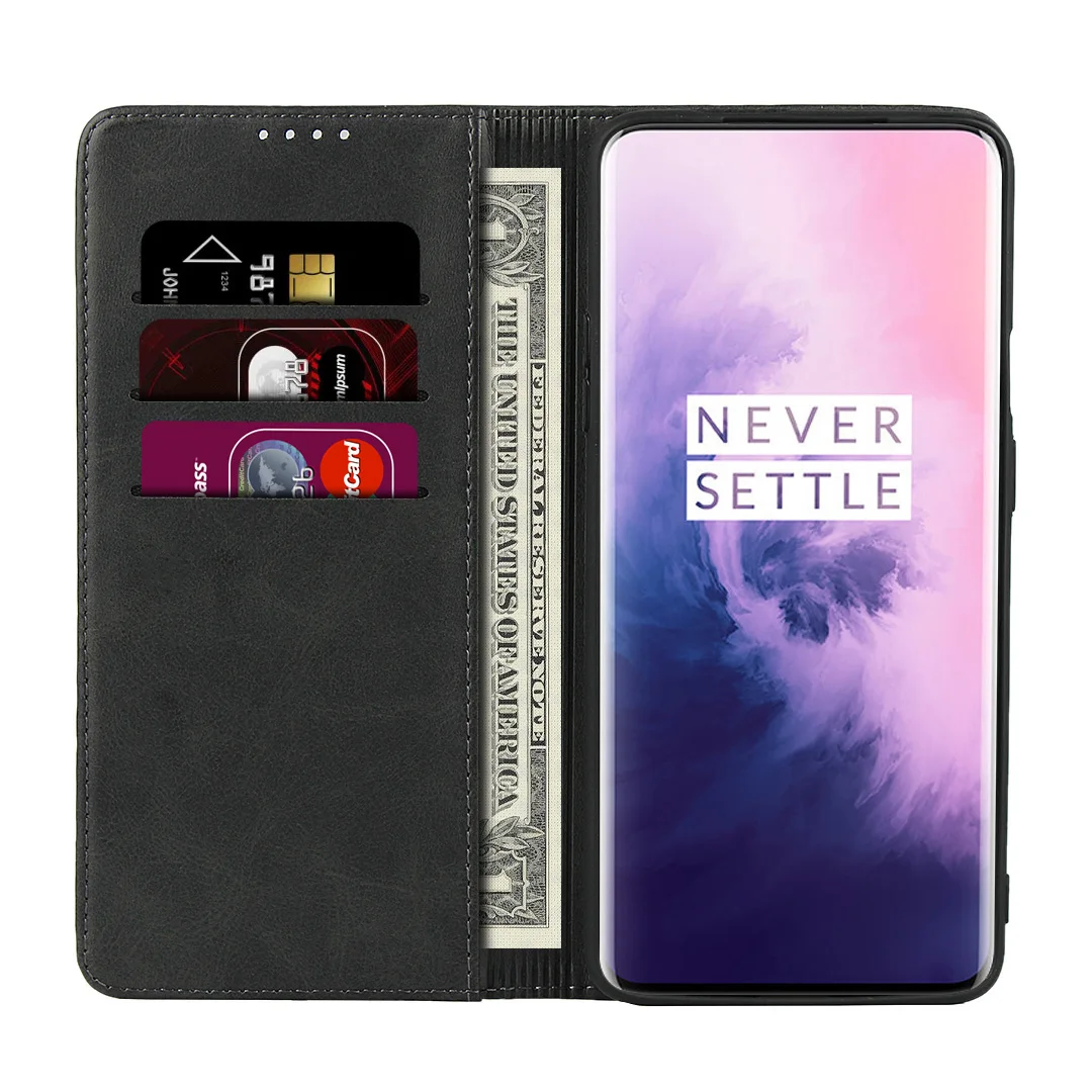 Кожаный чехол для Oneplus 7 Pro One Plus 7 Seven Pro 1+ 7 раскладной чехол с держателем карты кобура Магнитный Привлекательный чехол Чехол кошелек чехол