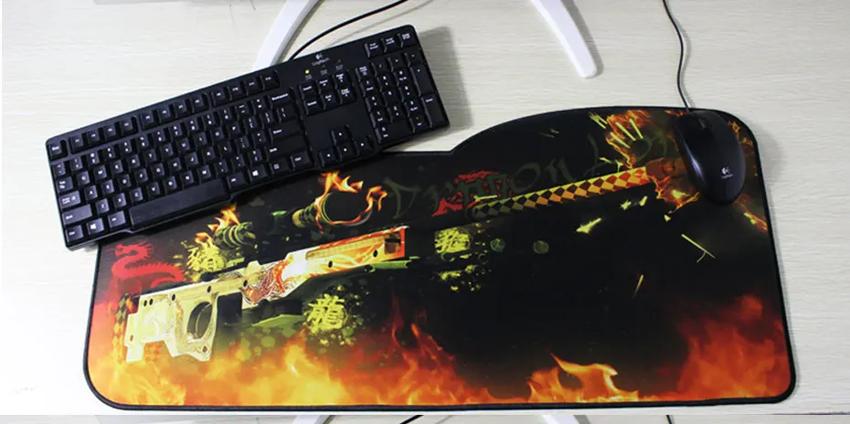 Игровой коврик для мыши большого размера 730x330 мм, нескользящий Настольный коврик для ноутбука, планшетов, коврик для мыши с замком, расширенный коврик для компьютерной мыши