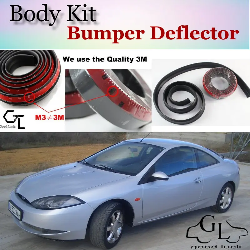 

Дефлектор бампера для Ford Cougar 2015, юбка переднего спойлера для поклонников TopGear, тюнинг автомобиля, обвес, полоска