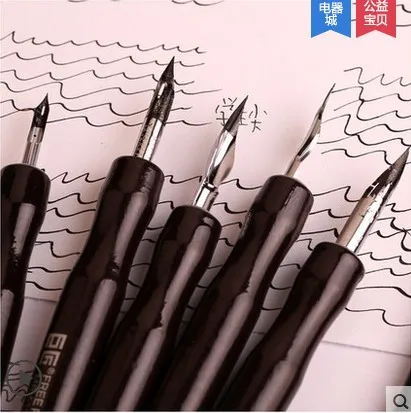 

Jujiang sketch&comic dip pen cartoon scriptliner hook pen G D whistle round pen painting supplies 5pcs pen and a case/lot
