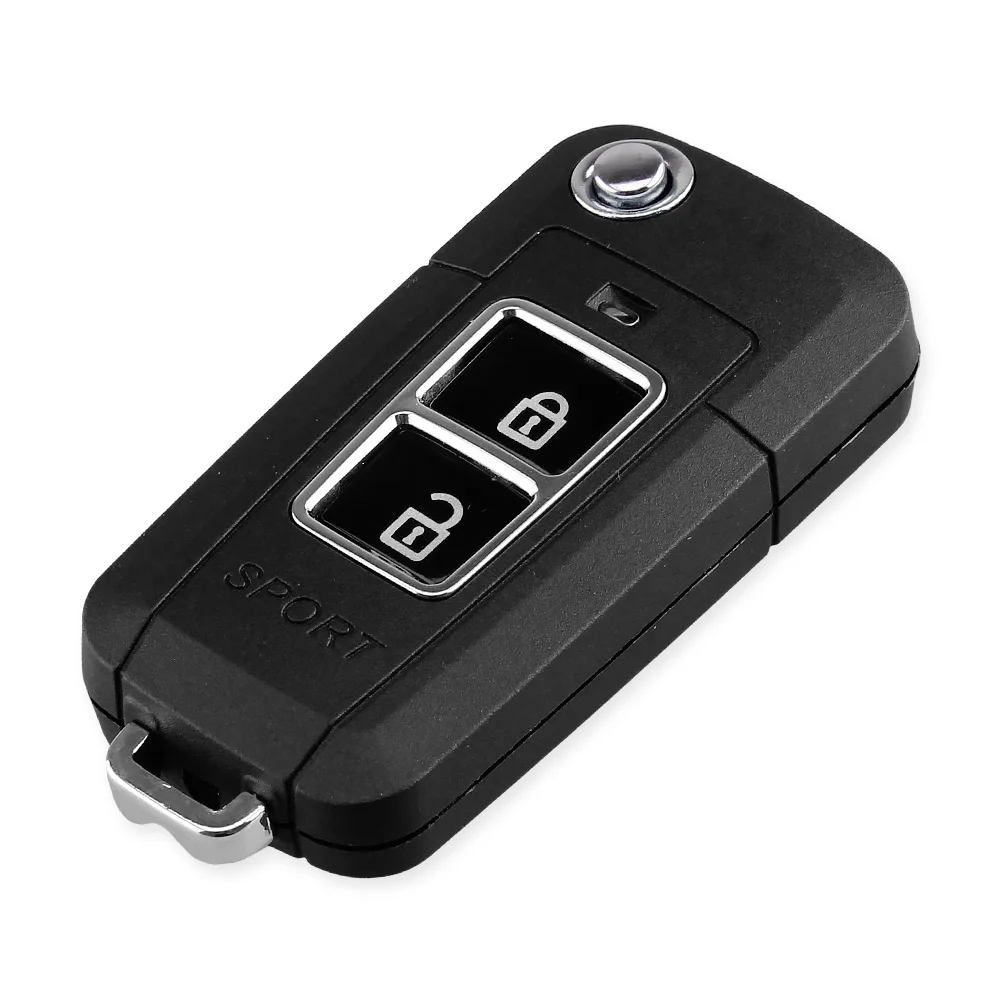 KEYYOU модифицированный Чехол для автомобильного ключа Hyundai Tucson Elantra Santa FE 2 + 1 кнопка