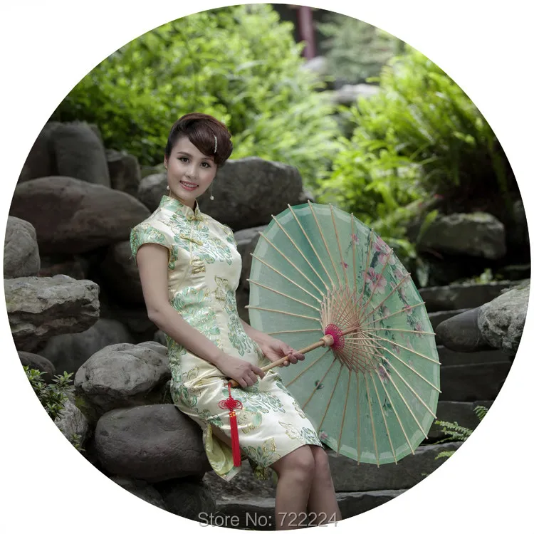 Весенний персиковый цветочный пейзаж диаметр 84 см зонтик для традиционных