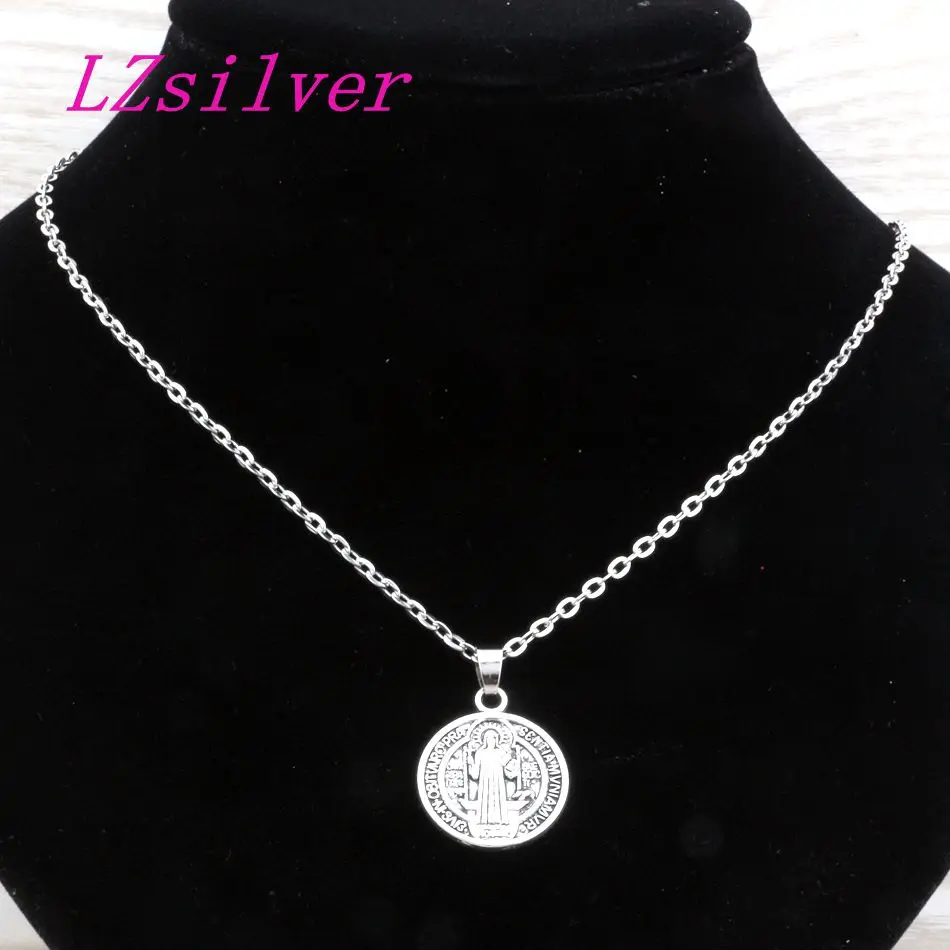 Цепочка с изображением Святого Бенедикта нурсии от зла 20 дюймов 21x30 5 мм 30 шт.|st