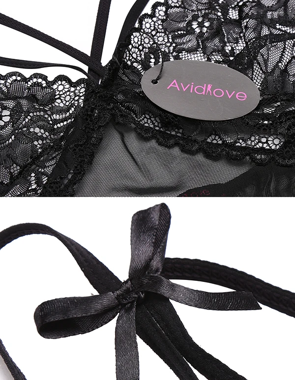 Avidlove прозрачный Нижнее Бельё для девочек белье сексуальное эротическое горячая одежда Для женщин Кружево Babydoll платье порно костюмы Нижнее бельё Интимные товары