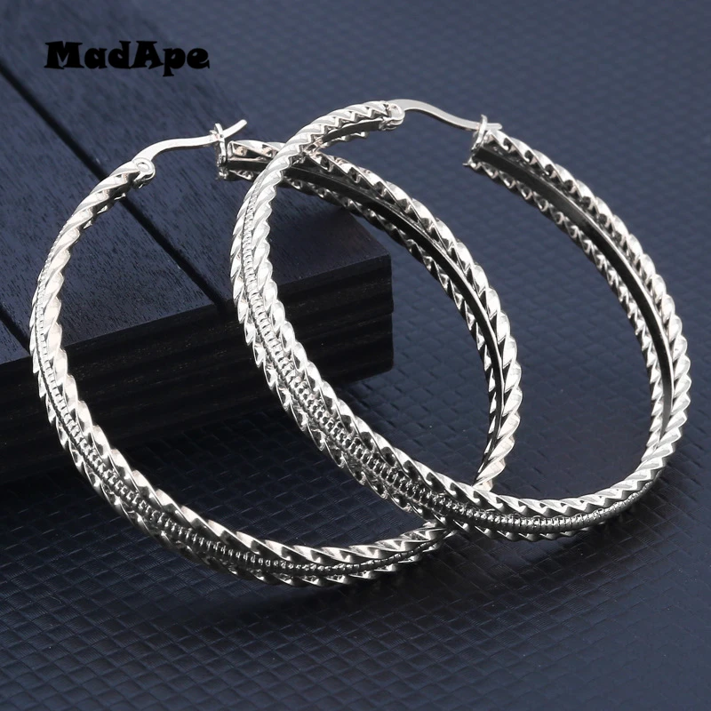 MadApe новый стиль большие золотые/Серебристые/черные/розовые цвета