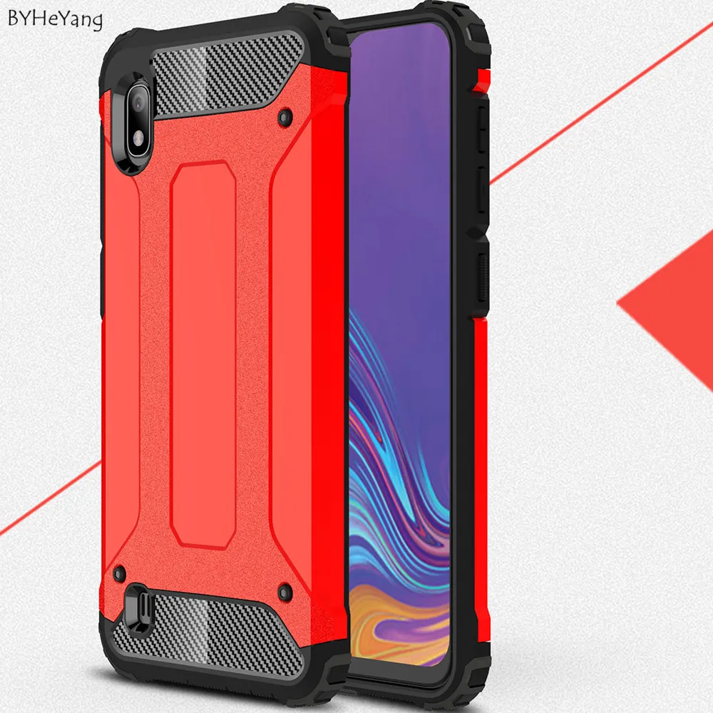 Чехол для Samsung A10 Galaxy мягкий бампер силиконовая задняя крышка из ТПУ + ПК гибридный