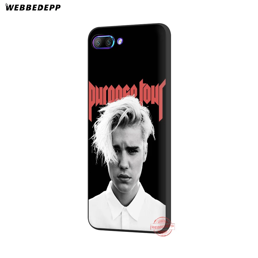 WEBBEDEPP Justin Bieber Purpose Super Soft Case for Honor 20 10 9 9X 8 Lite 8C 8X 7X 7C 7A 3GB 6A Pro View | Мобильные телефоны и
