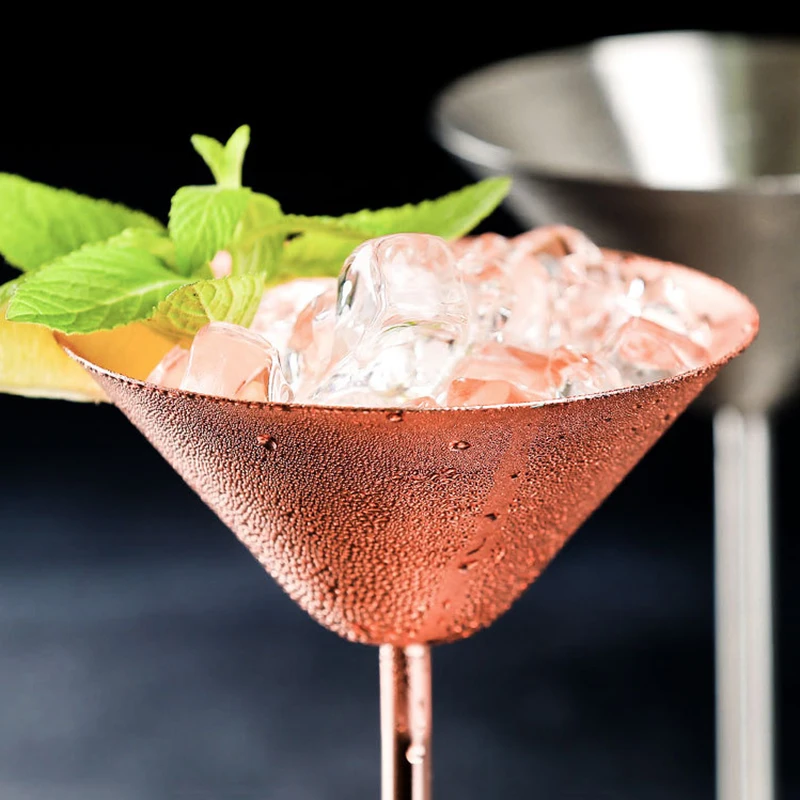 Нержавеющая сталь красное вино Стекло серебро розовое золото бокалы сок бокал