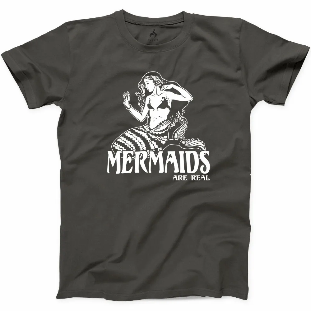 Футболка Mermaids Are Real веселая девушка для влюбленных в море песке солнце графика