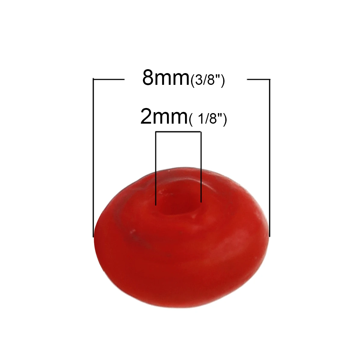 DoreenBeads стеклянные бусины в форме фонаря круглые красные матовые модные DIY