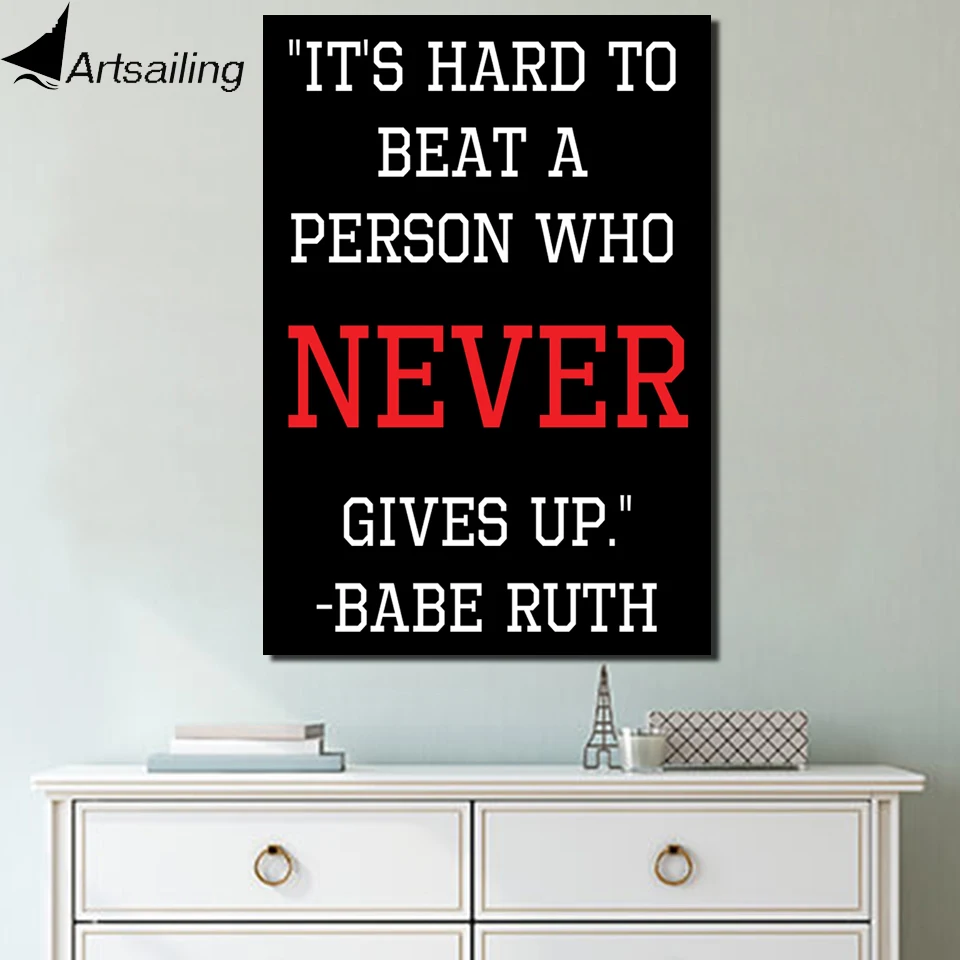 HD печать 1 шт. холст цитаты жизни настенные картины для гостиной домашний декор