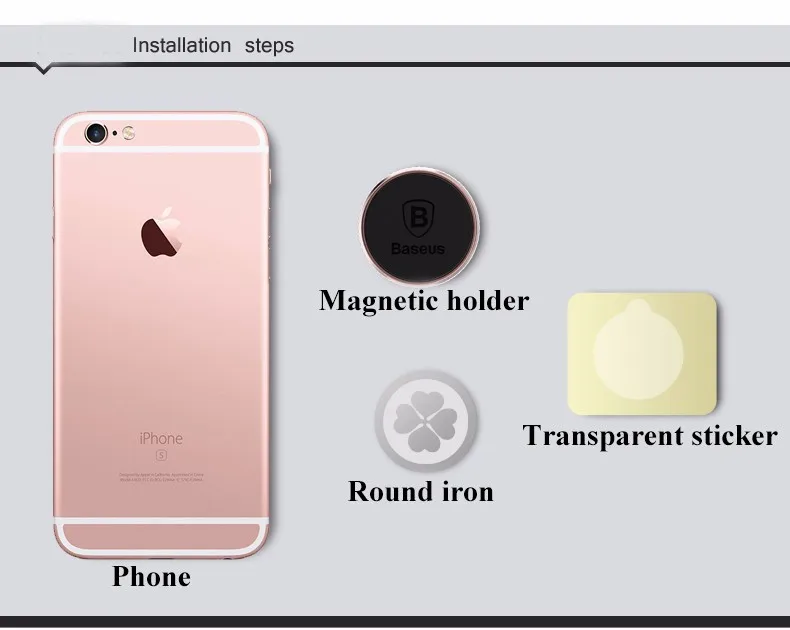 Автомобильный держатель для телефона Baseus для iphone X XR XS 360 Градусов Подставка для автомобиля вентиляционное отверстие магнитный держатель для мобильного телефона сотовый телефон
