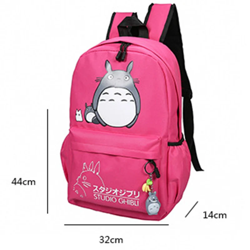 Totoro рюкзак для мужчин и женщин дорожный софтбэк Холщовый Рюкзак Mochila девочек