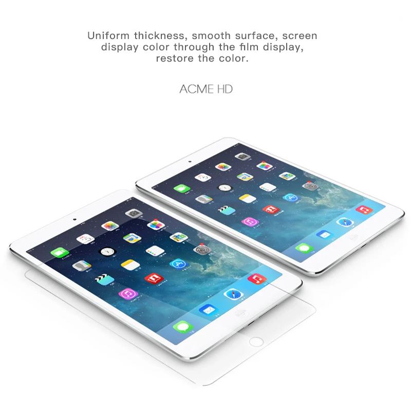 

9H 0.3mm 2.5D Front Tempered Glass For iPad Mini 2 3 4 Air Air2 9.7 Ultra-Thin Tablet Film Screen Protector For iPad 2 3 4 Pro
