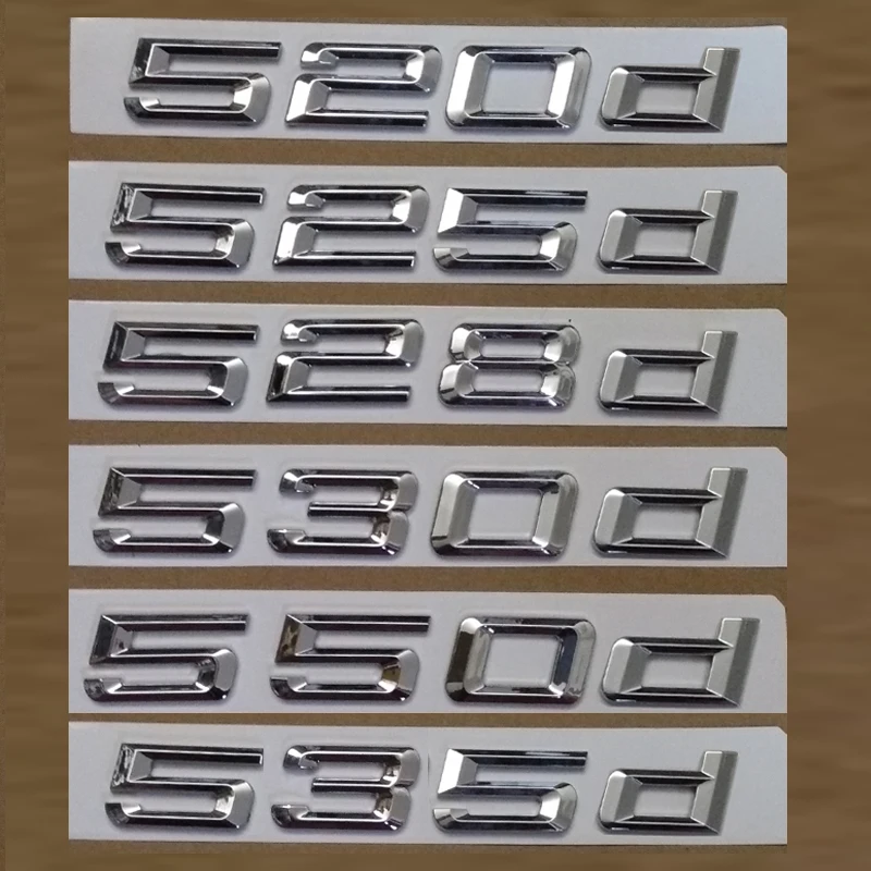 

New M car badge 520d 523d 525d 528d 530d 535d 550d car rear Emblem sticker for BMW M 5 series E39 E60 E61 F10 F11