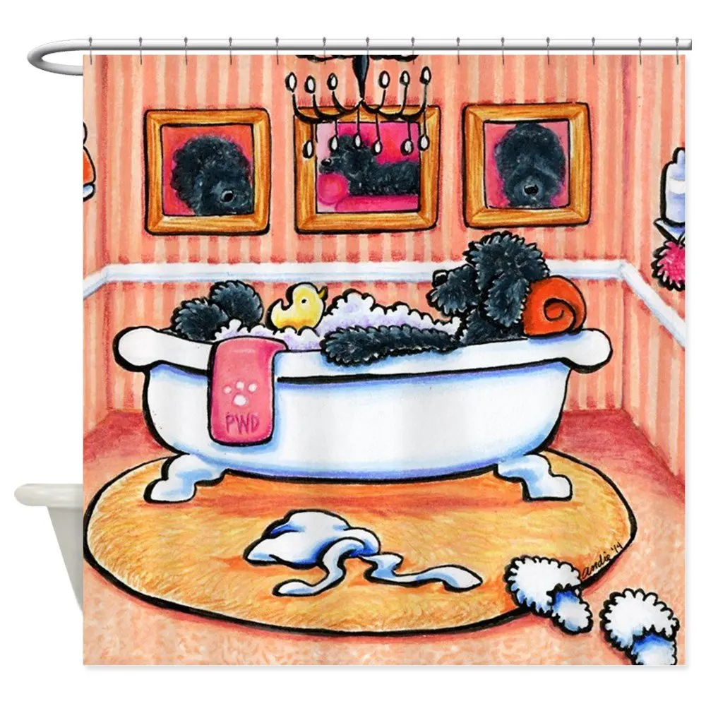 

Декоративная занавеска для душа из полиэстера для ванной комнаты, всего 5 минут