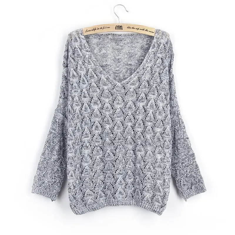 Woman knitting Clothes For female Pullovers Thin Sweaters Of 2018 Spring Fashion Hollow Out | Женская одежда