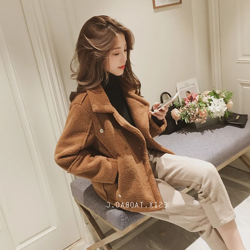 Женская флисовая куртка veste femme осенняя Повседневная укороченная куртка-бомбер с