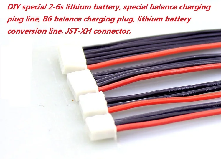 10 шт./лот 2s 3s 4s 5s 6s LiPo Battery Balance штепсельная вилка/провод/соединитель 22AWG 100 мм кабель