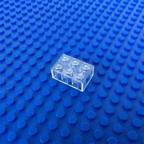 2X3 10 Pcs Прозрачный кирпичный светящийся блок Светодиодный светильник Diy стробоскоп Люминесцентная вспышка лампа красочные строительные блоки игрушки для детей - Цвет: 2X3 10 Pcs