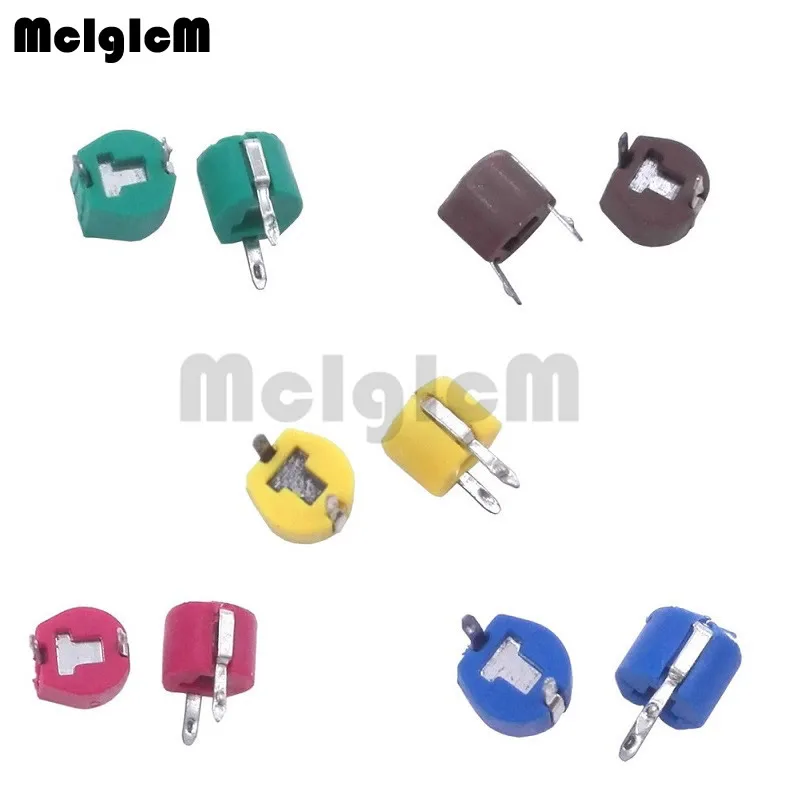 500 шт. JML06 1 6 мм 5PF 10PF 20PF 30PF 40PF 50PF 60PF 70PF 120PF триммер Регулируемый конденсатор 5P 10P 20P 30P