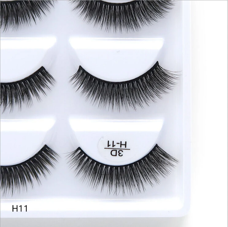 NEW 1/3/5 pairs Fake Mink Eyelashes 3D Natural False Eyelashes 3d Mink Lashes Soft Eyelash Extension Makeup Kit Cilios