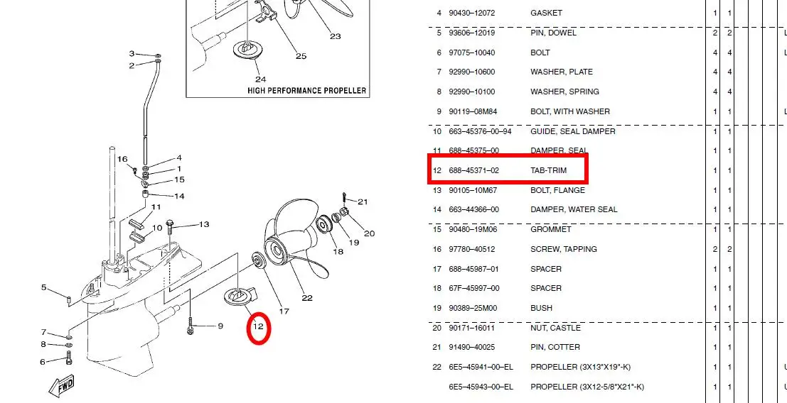 688-45371-02 отделка таб анод для Yamaha 60 hp 70 hp 75 hp 85 hp 90 hp Parsun T90 T85 688-45371 688-45371-00