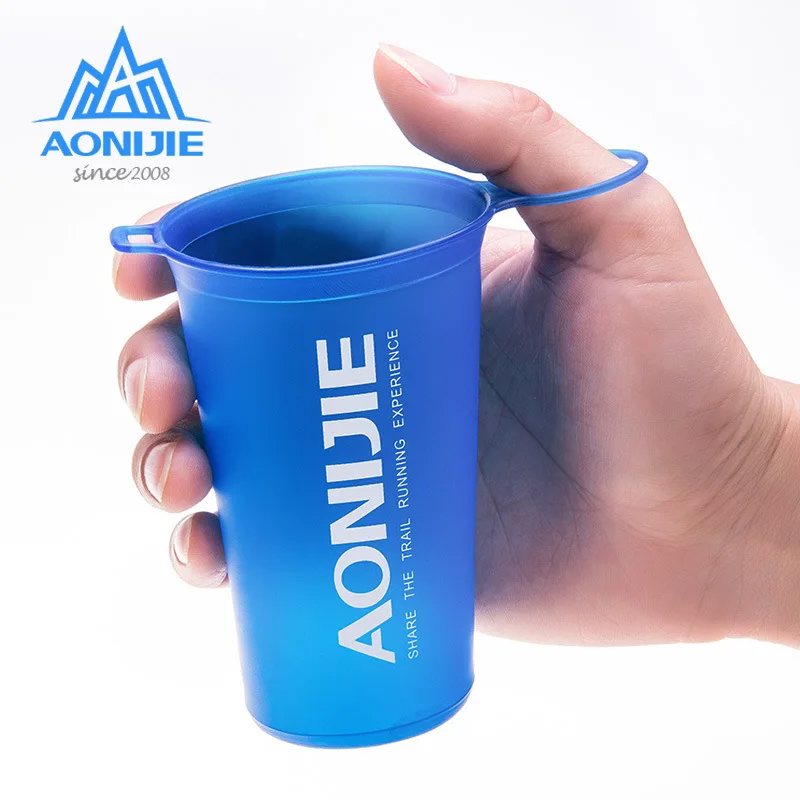 200ml AONIJIE SD13 350 ml 600 ml складной мягкий термос бутылку воды BPA бесплатно для Бег бег гидратации мочевого пузыря пакет жилет - Цвет: 200ml