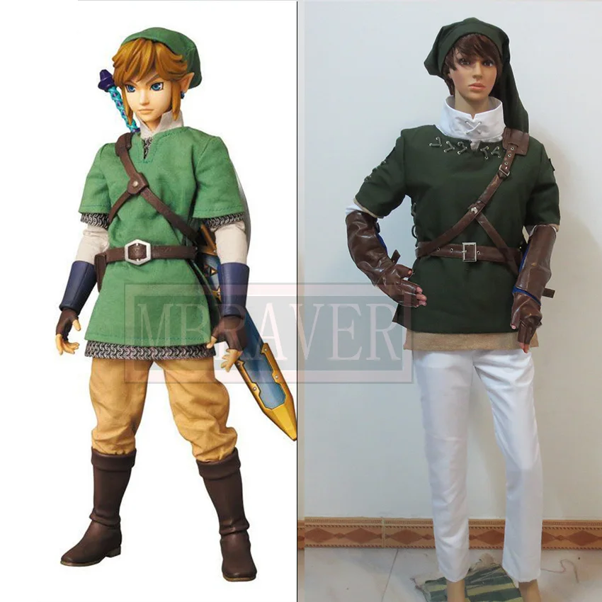 Костюм для косплея Zelda Link Боевая форма полный комплект|legend of zelda cosplay|legend costumeanime