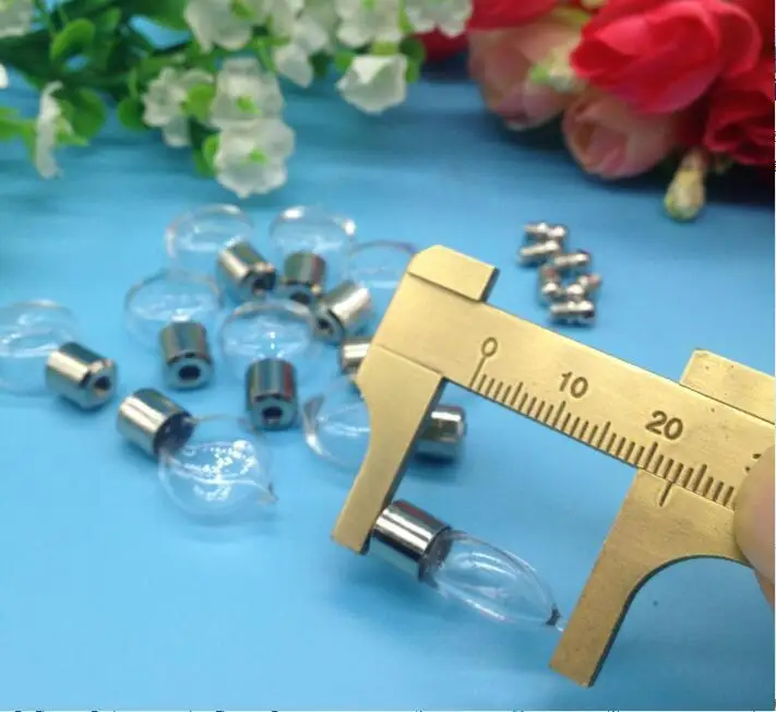 10 шт./лот прозрачный стеклянный флакон в форме сердца для украшений мини-флакон с