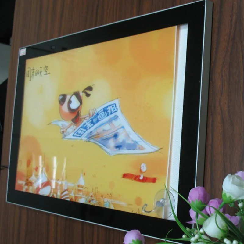 A2 односторонний магнитный Алюминиевый светодиодный лайтбокс Светодиодная