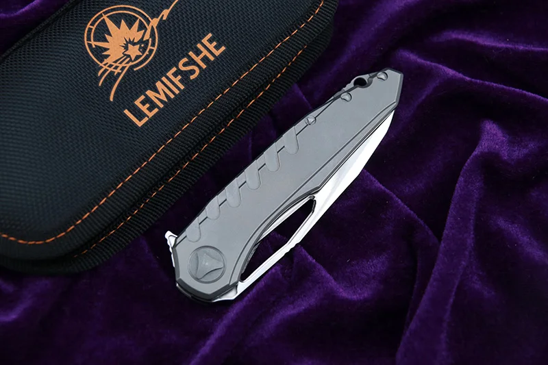 

LEMIFSHE Sigil MK6 Flipper Folding Knife M390 Blade Titanium Handle Common Hunting Outdoor Tactical Survival EDC