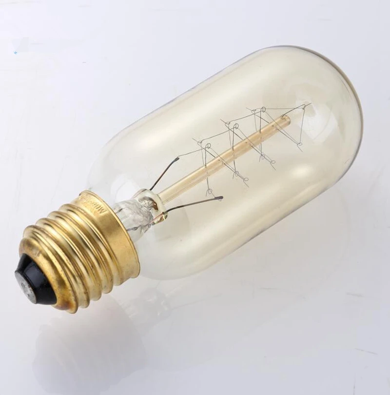 Ретро лампы Эдисона, лампа накаливания, винтажный светильник s 60W 220 V, ретро светильник Эдисона, художественное украшение ST64, лампа E27, цена