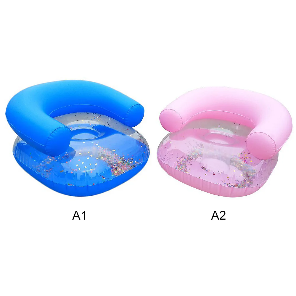 

Swimming Ring Floating Boat Thickened Bathroom Sofa Chair Water Sports Baby Pool Toys Cartoon Inflatable Children Sofa Stool