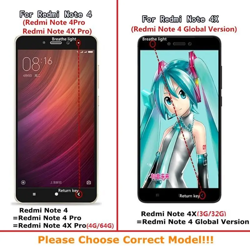 Закаленное стекло 9H для смартфонов Redmi 4 4X Note защита экрана из закаленного стекла