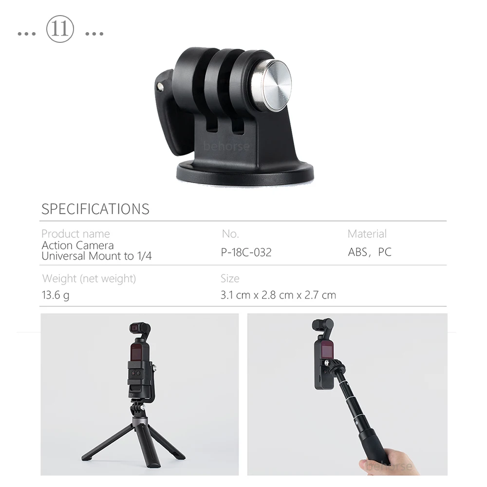 PGYTECH DJI Osmo Карманный складной держатель для телефона кронштейн адаптер крепление селфи палка рюкзак с триподом зажим ремешок аксессуары