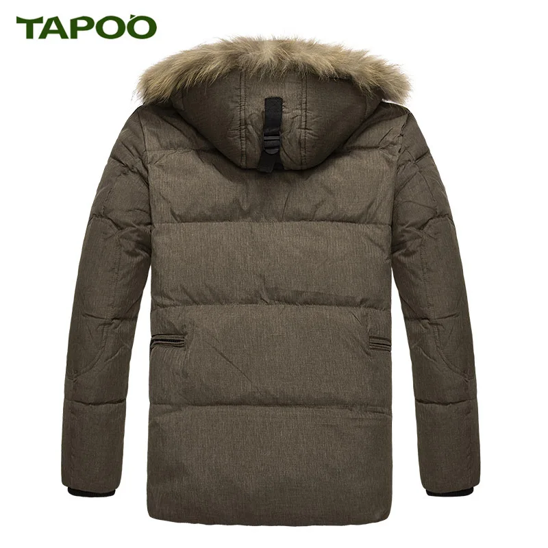 Tapoo Подпушка Мужские парки Для мужчин зимняя куртка белая утка теплое пальто